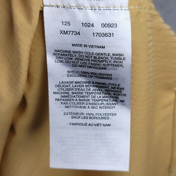 Columbia Red Eagle Lake Short Sleeve Shirt Men's Med Yellow Omni-Shade Polyester - Picture 5 of 7